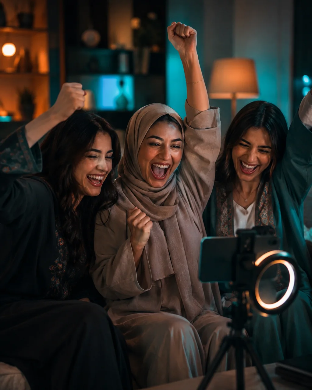 لحظة فرح في غرفة